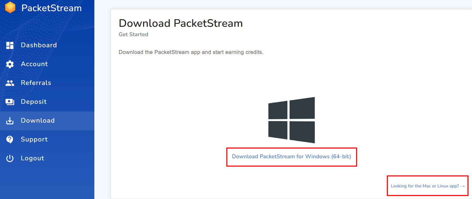 PacketStream Download